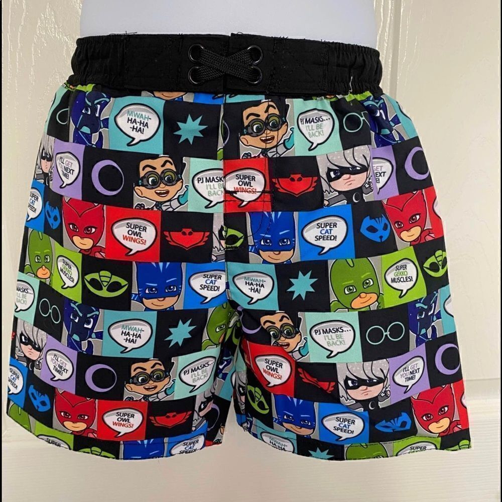 PJMASKS Toddlers Swim Trunks with attached liner
